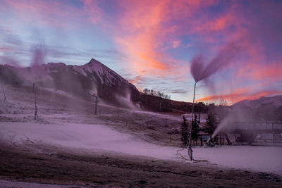 Early Season Snowmaking in the Base Area