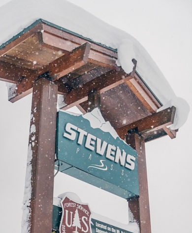 Fresh Snowfall at Stevens Pass