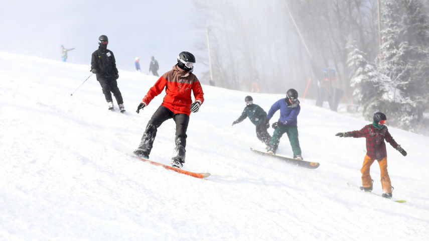 Snowboarding at Seven Springs Mountain Resort