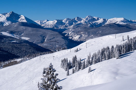 China Bowl on a Bluebird Day in Vail, CO