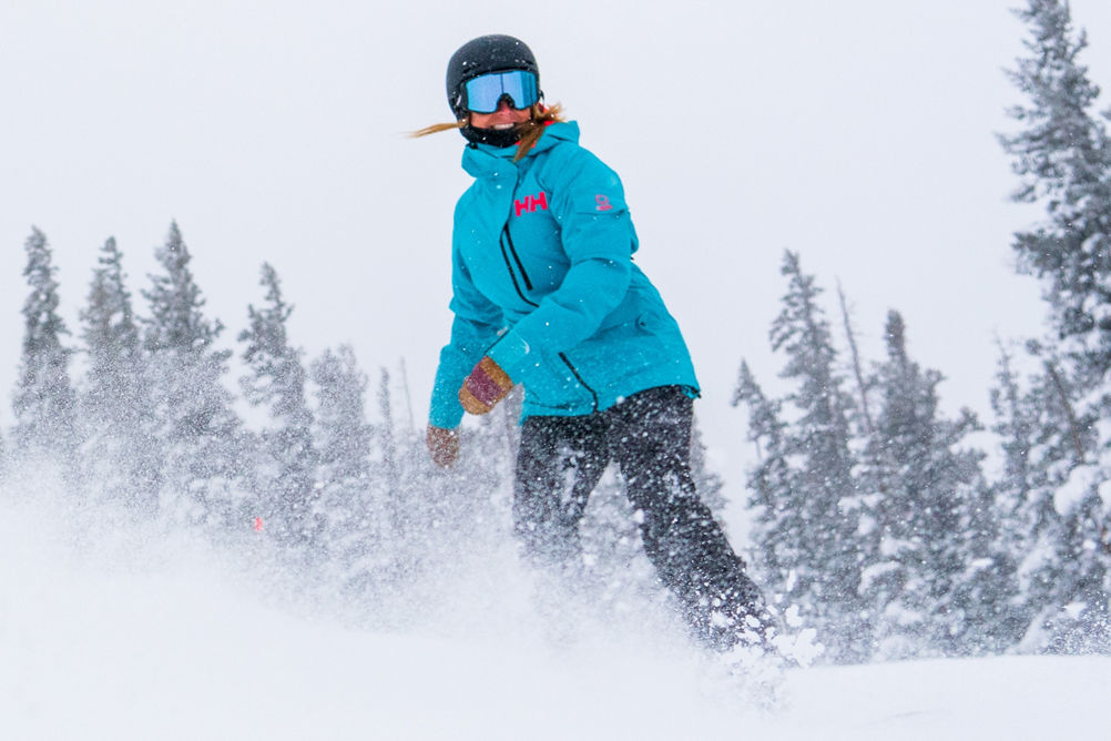 Ashley Smith at Keystone on a Powder Day