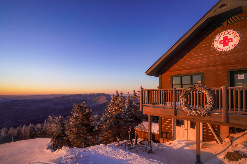 Exterior of Ski Patrol Building at Stowe
