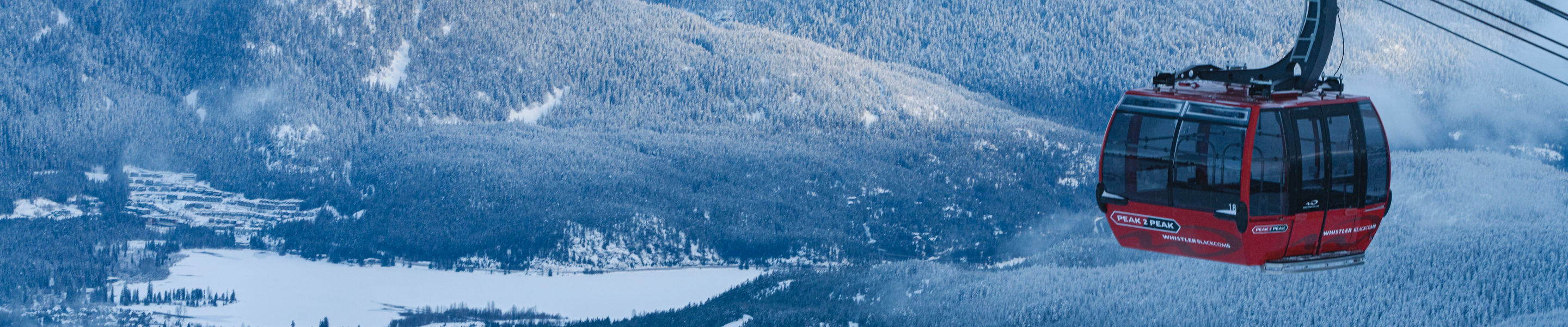 Scenic View of a Gondola at Whistler Blackcomb