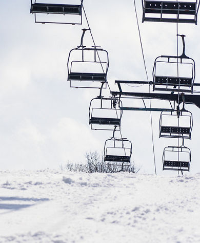 Scenic View of Snowy Chairlifts at Jack Frost Big Boulder