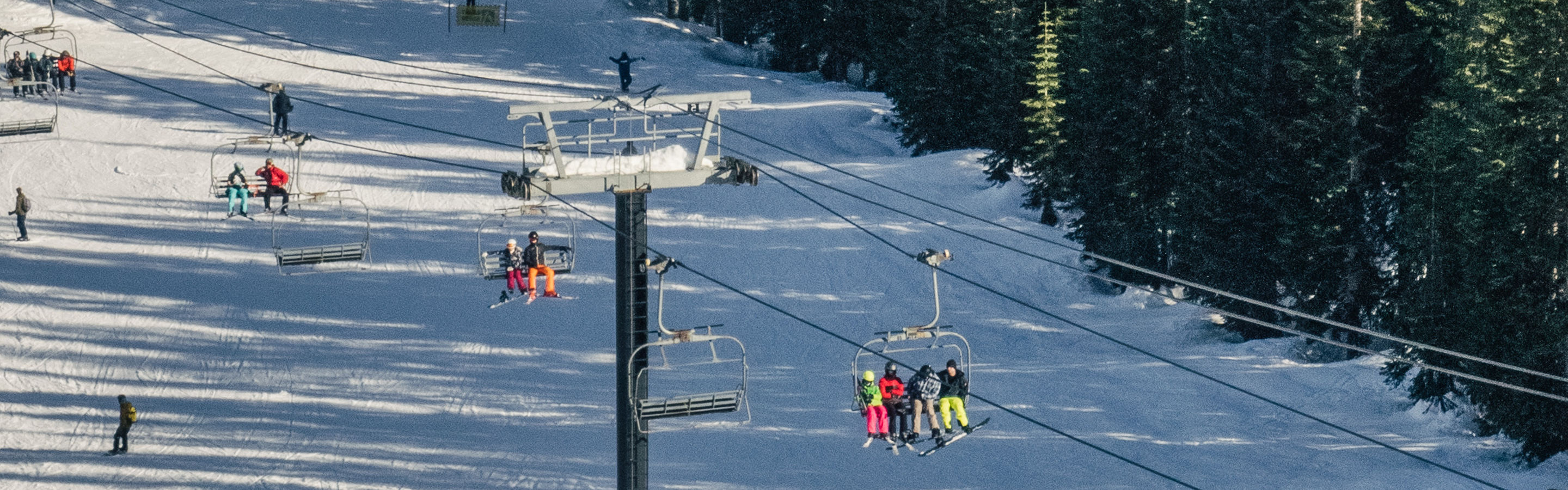 Guests enjoying an evening out at Stevens Pass