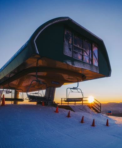 Scenic View of Chairlift at Stowe