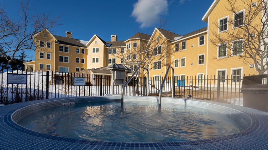 Hot Tub at the Jackson Gore Inn in Jackson Gore Village at Okemo Resort