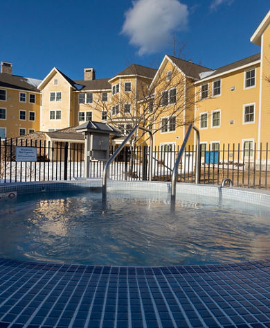 Hot Tub at the Jackson Gore Inn in Jackson Gore Village at Okemo Resort