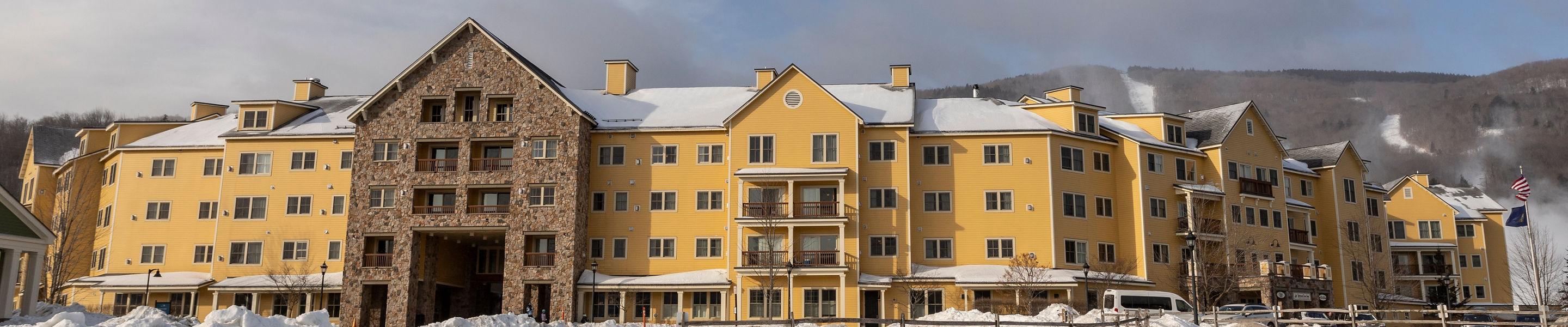 Exterior of Jackson Gore Inn at Jackson Gore Village at Okemo Mountain Resort