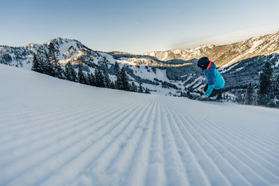 Skiers Hit Groomed Trails at Stevens Pass