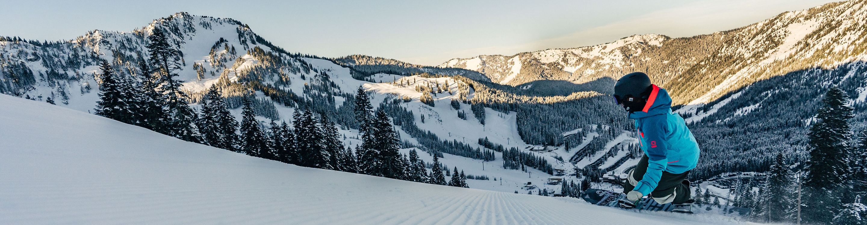 Skiers Hit Groomed Trails at Stevens Pass