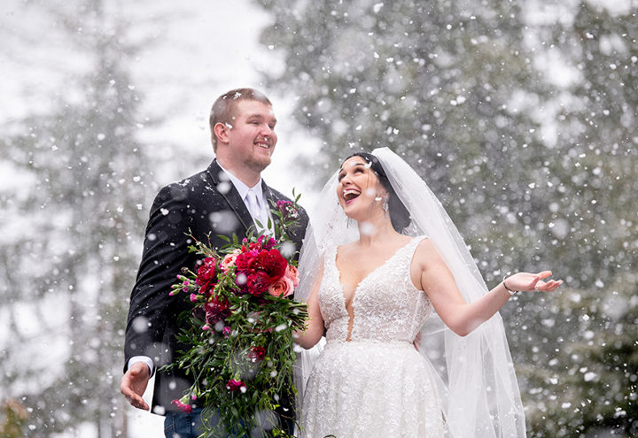Winter Wedding Imagery at Seven Springs