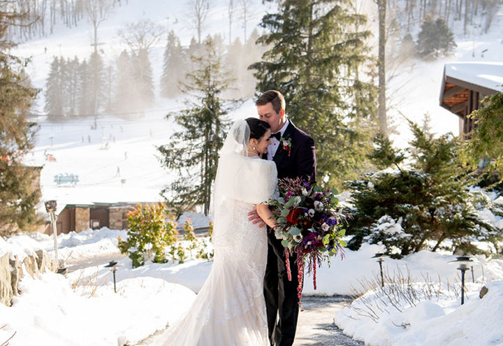 Winter Wedding Imagery at Seven Springs