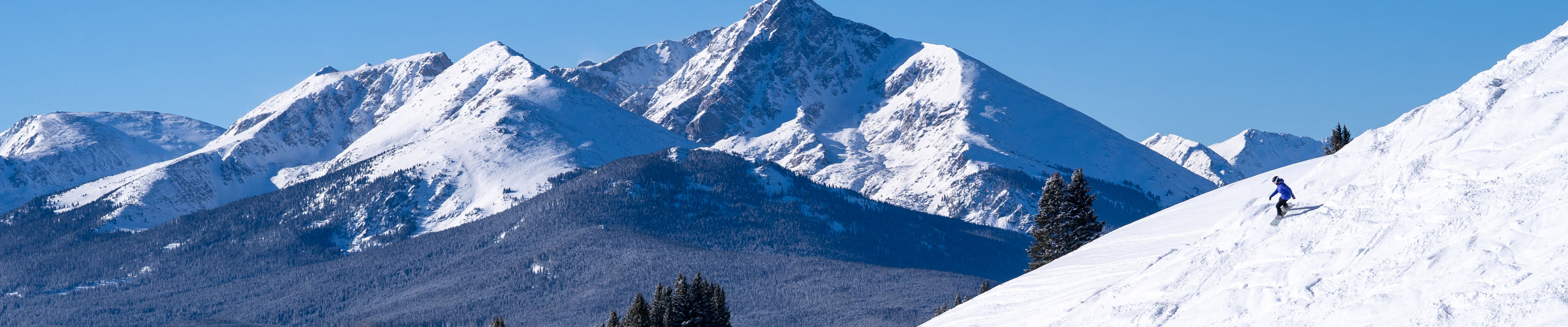 Boarders Enjoy Sun Down Bowl on Bluebird Day in Vail, CO