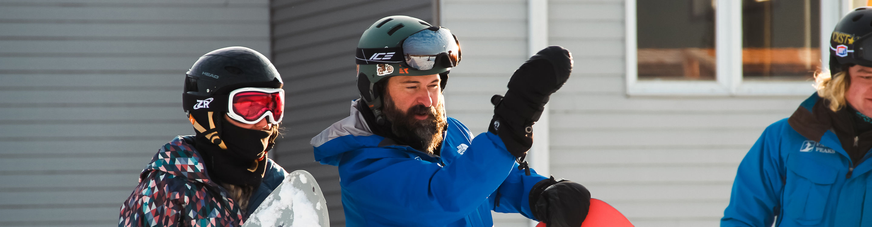 Resort Guests Enjoy Snowboard Lessons at Paoli Peaks