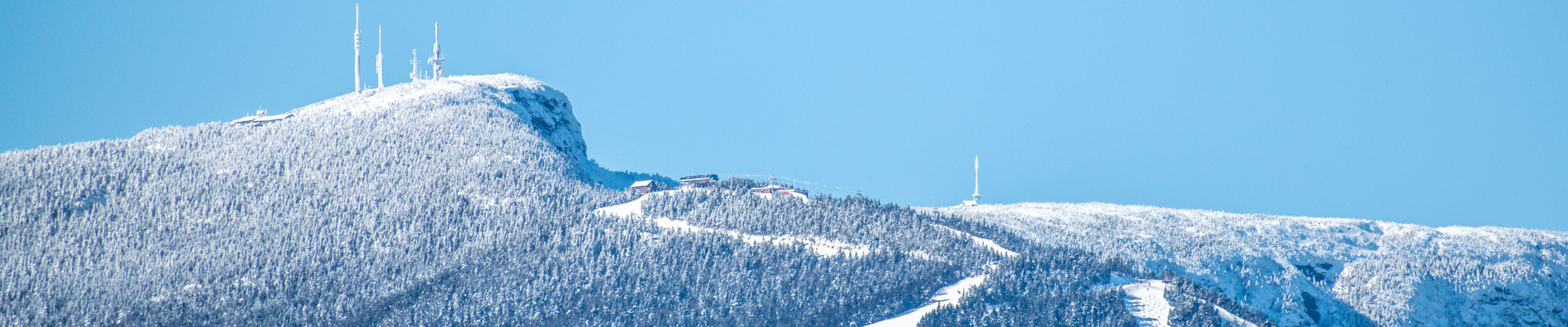 Winter Aerial Shot of Runs at Stowe