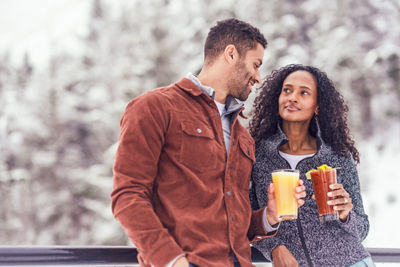 Couple Enjoying Apres at Stowe