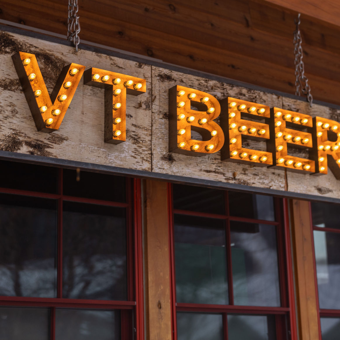 VT Beer Sign at Stowe