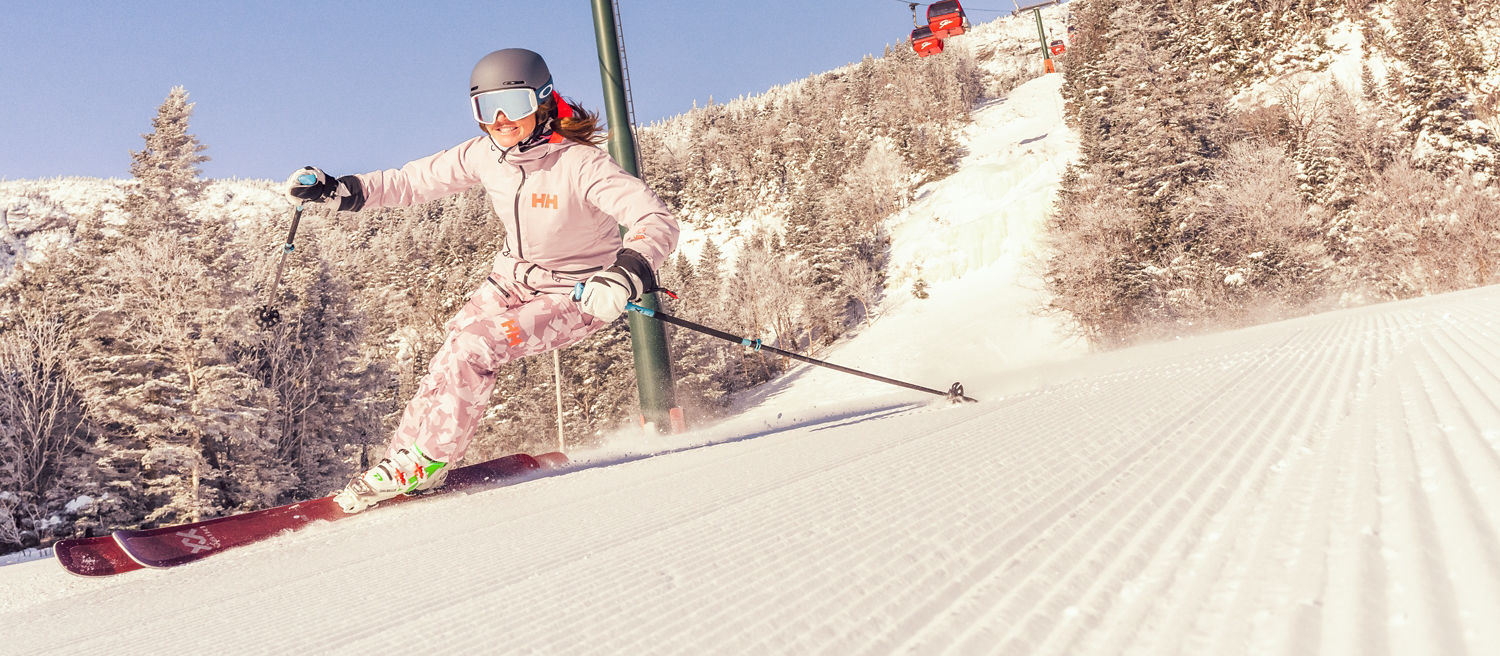 Skier Hits a Run at Stowe