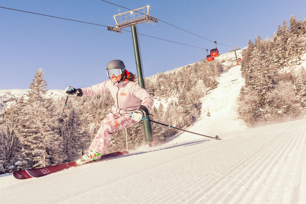 Skier Hits a Run at Stowe