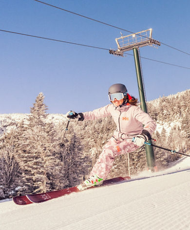 Skier Hits a Run at Stowe