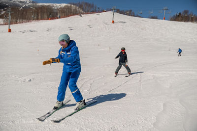 Kids in a Private Ski Lesson at Stowe