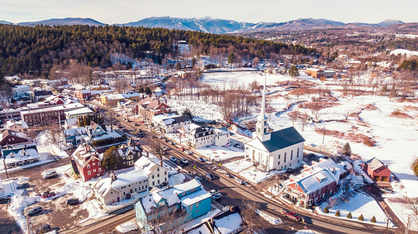 Drone Aerial Scenic Photo at Stowe