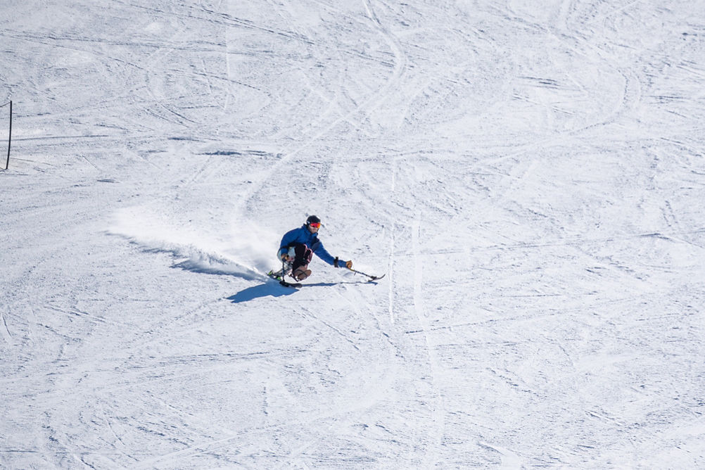 Male Adaptive Skier at Northstar