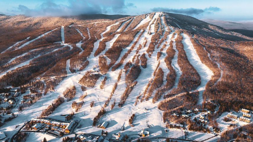 Aerial View Including Base Area of Mount Snow