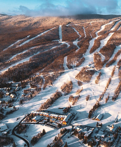 Aerial View Including Base Area of Mount Snow