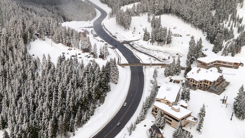 Aerial View at Stevens Pass