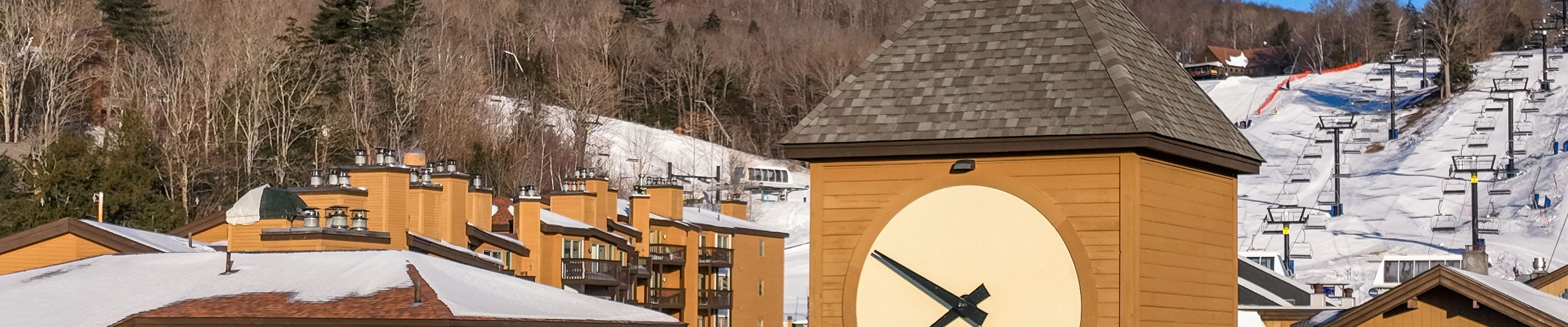 Winter Scenic View of Okemo Base Area