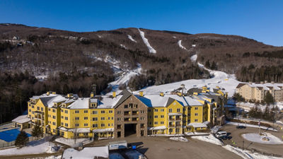 Winter Scenic View of Okemo Base Area