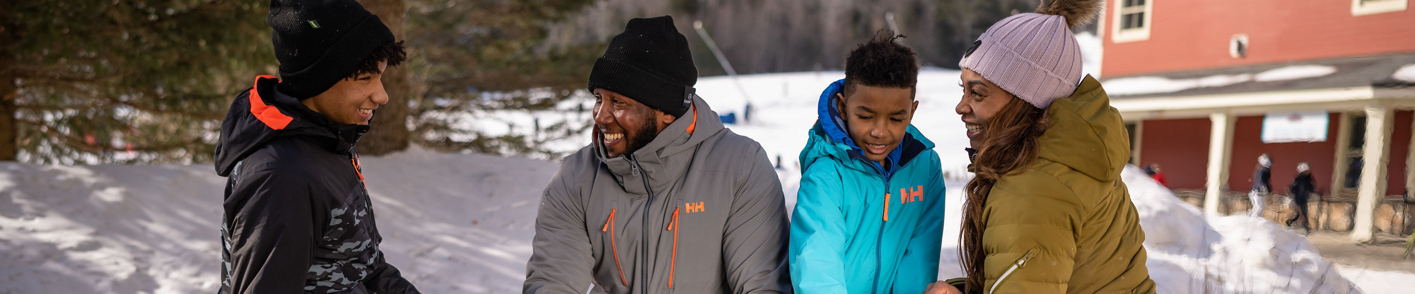 Family Roasting Marshmallows at Okemo