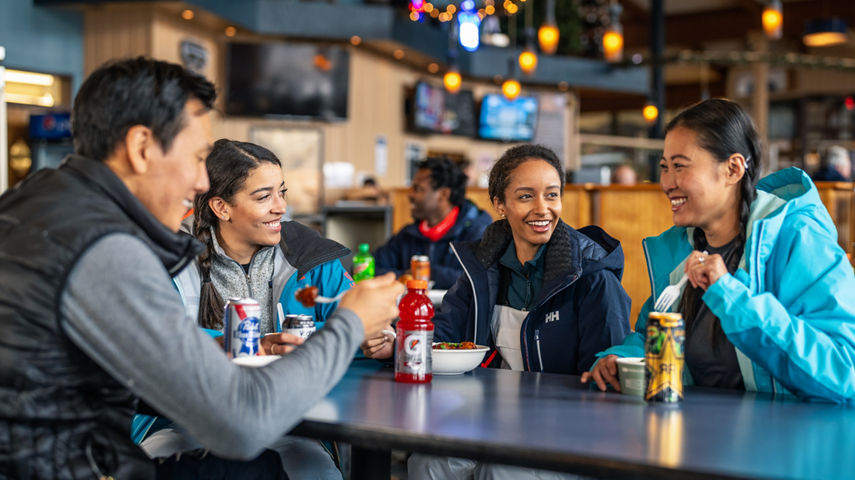 Friends Gathering for Lunch at Hunter