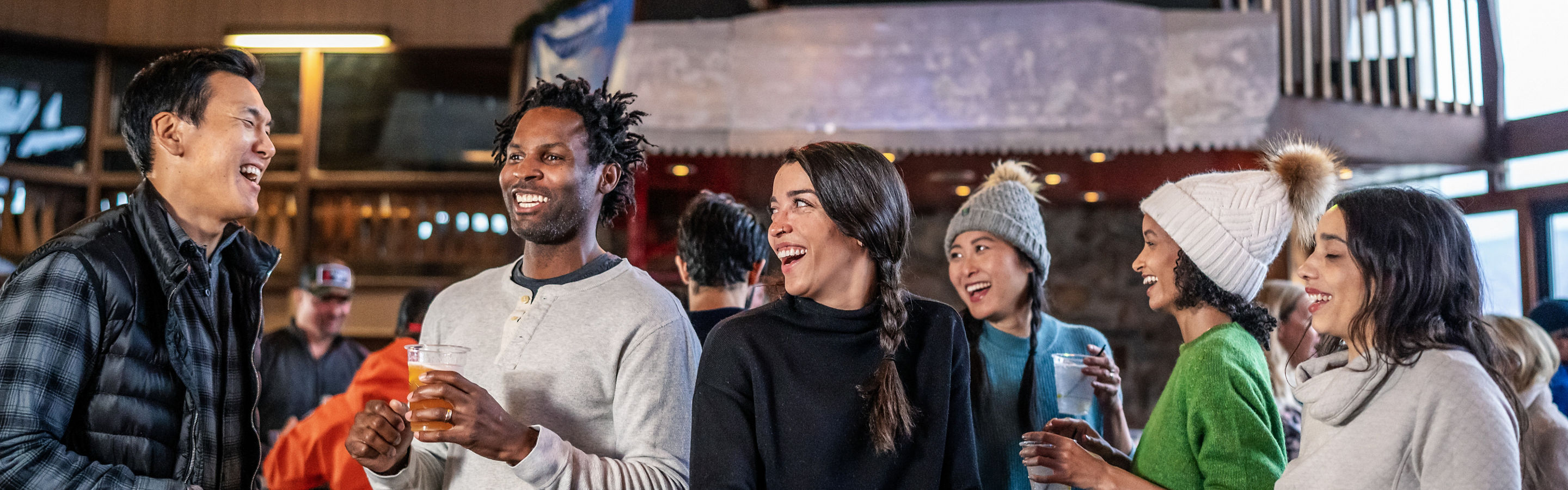 Friends During Apres at Hunter