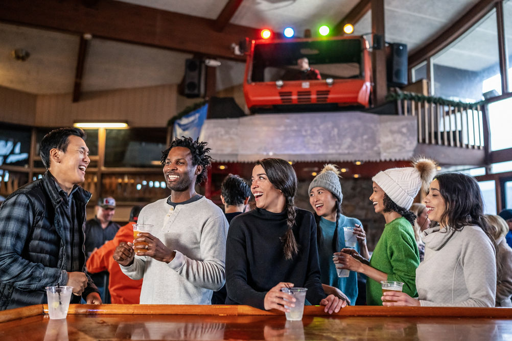 Friends During Apres at Hunter