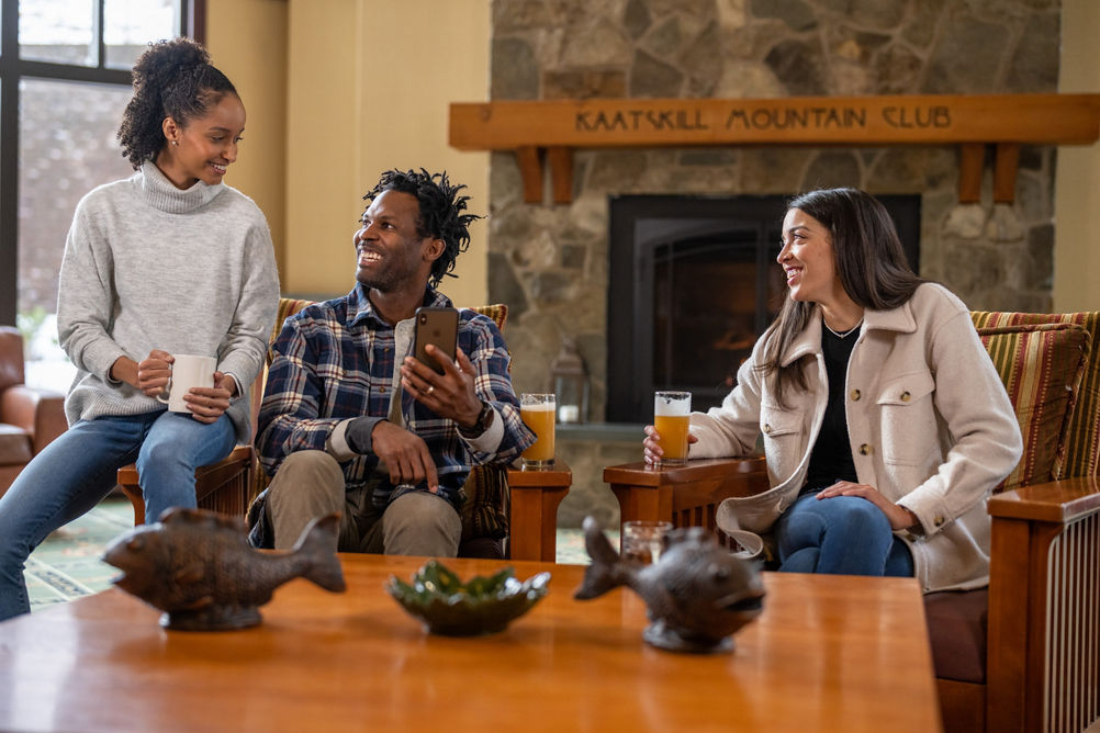 Friends Visiting During Their Stay at Hunter