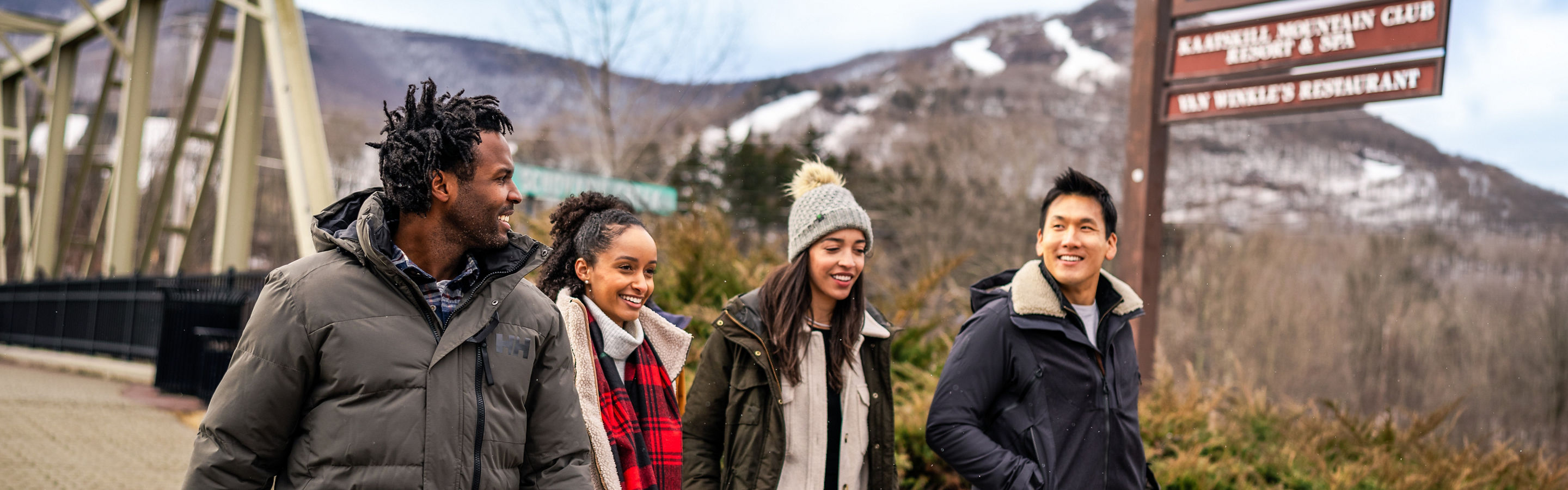 Friends Visiting Hunter Resort