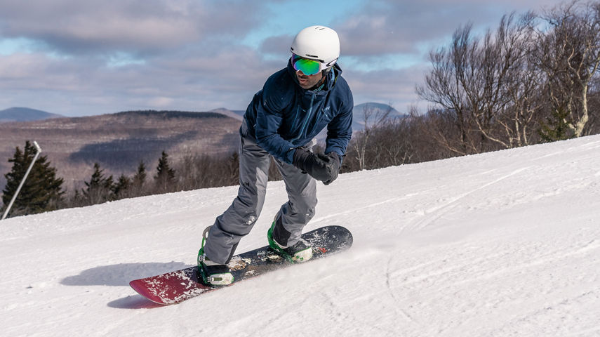 Snowboarder Hitting a Run at Hunter