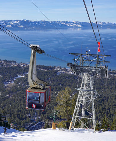 Tram view on bluebird day