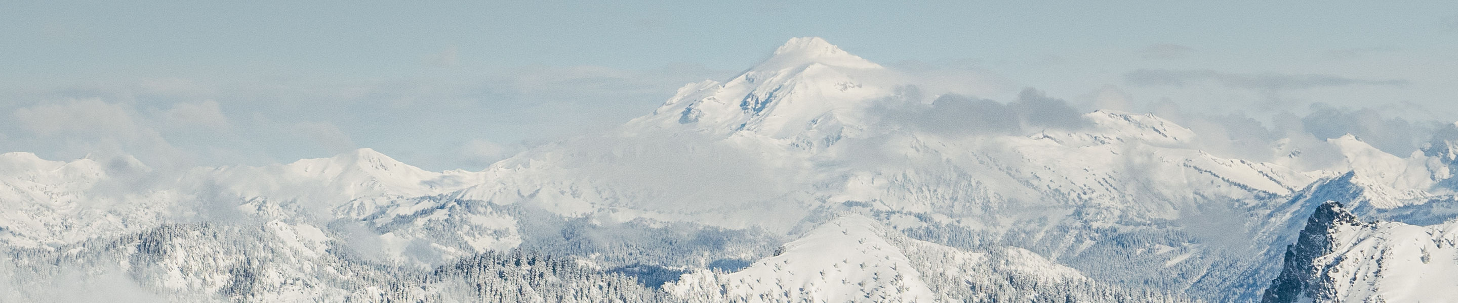 Scenic View of a Mountain Top at Stevens Pass