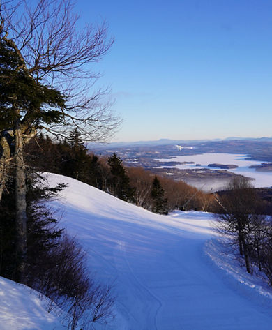 Scenic View at Mount Sunapee at Dawn