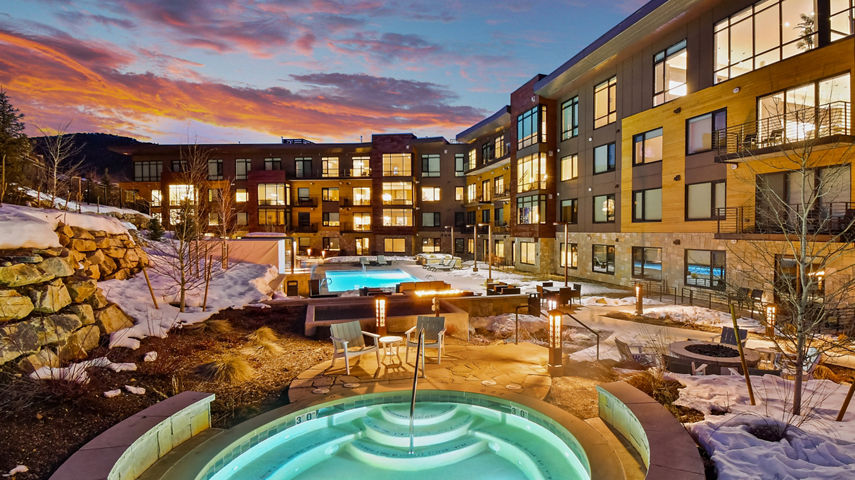 Hot Tub at the LIFT Condominiums at Park City Mountain Resort