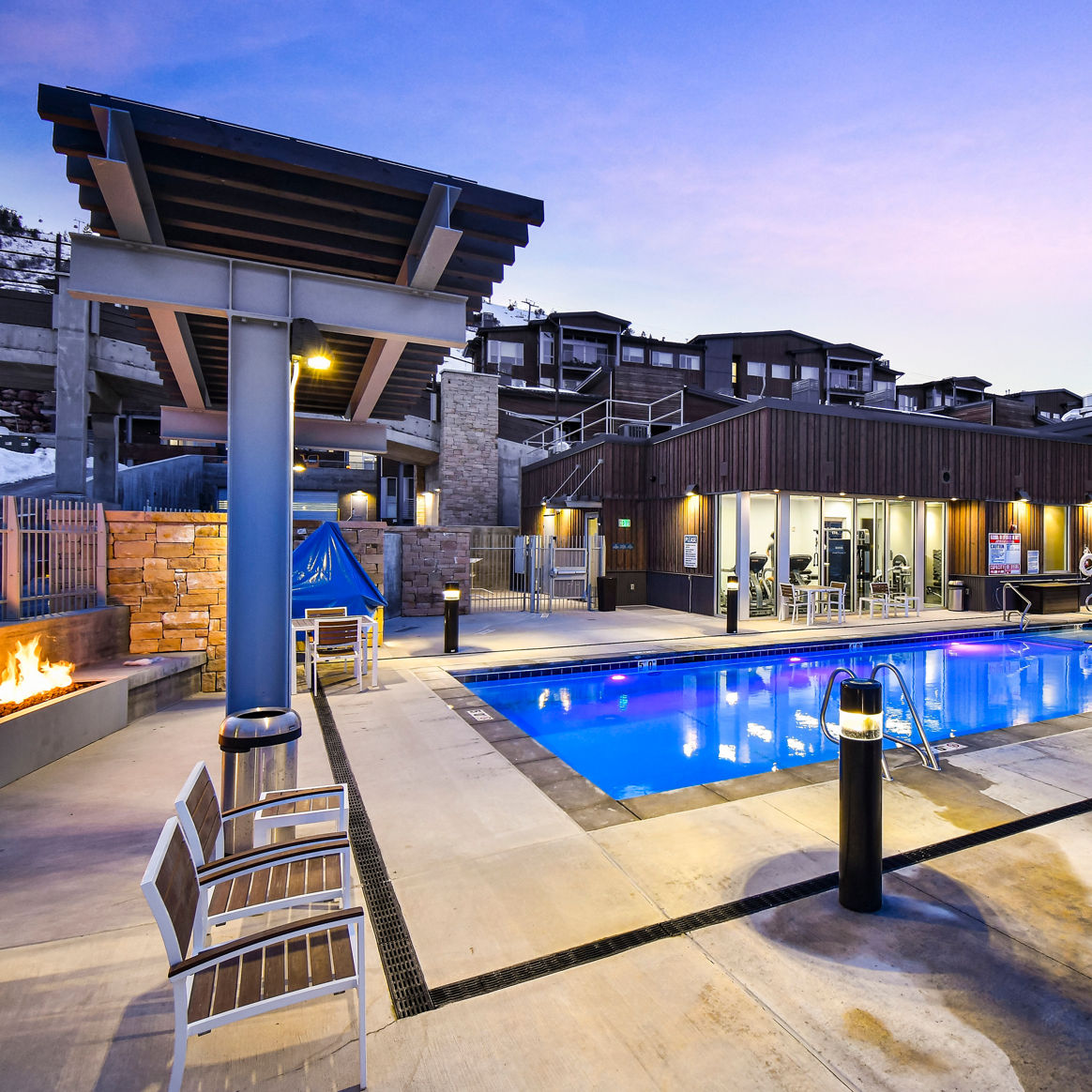 Exterior and Outdoor Pool of the Apex Residences at Park City Mountain Resort