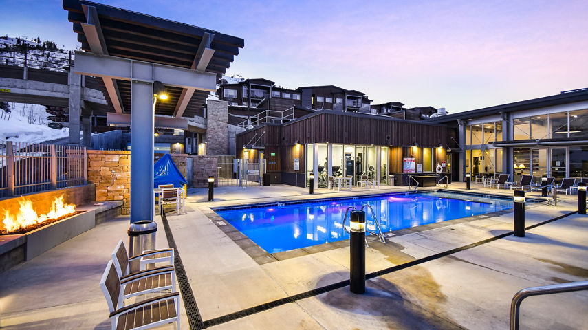 Exterior and Outdoor Pool of the Apex Residences at Park City Mountain Resort