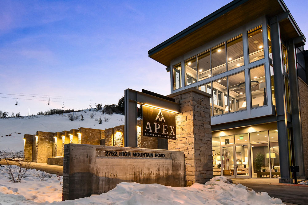 Entrance of the Apex Residences at Park City Mountain Resort