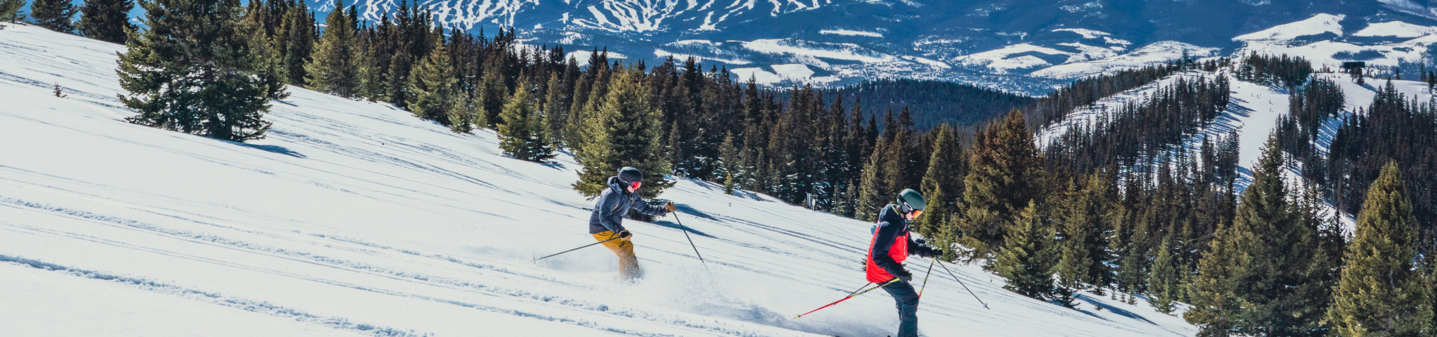 Kids Skiing down Bergman Bowl