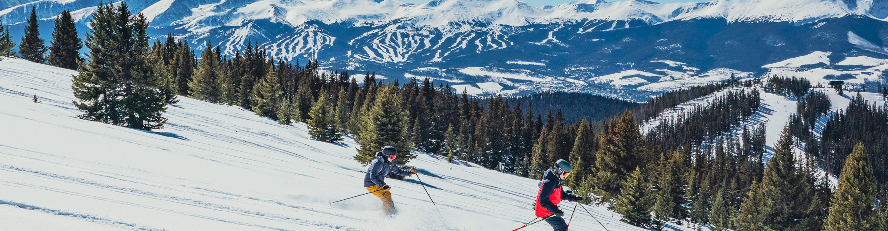 Kids Skiing down Bergman Bowl