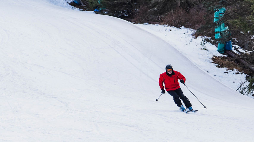Skier Riding at Jack Frost